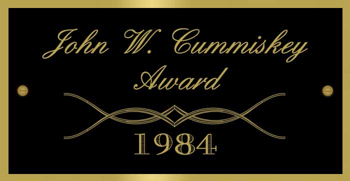  John W. Cummisky Award